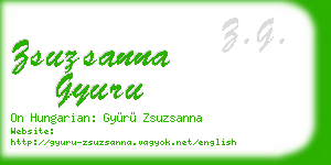 zsuzsanna gyuru business card
