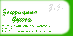 zsuzsanna gyuru business card